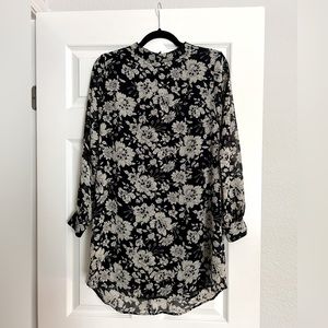 Floral Long Sleeve Dress Size S
